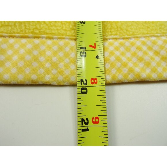 Vintage Lovey Baby Blanket with Plush Bear Head Yellow Fleece - Picture 11 of 12
